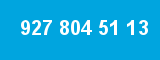 927 804 51 13 927 804 51 13